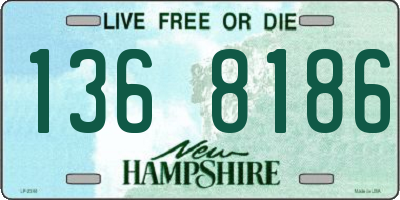 NH license plate 1368186