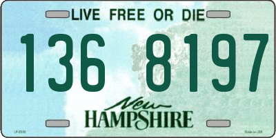 NH license plate 1368197