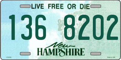 NH license plate 1368202