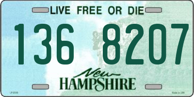 NH license plate 1368207