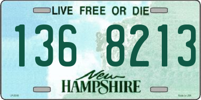 NH license plate 1368213