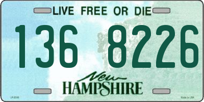 NH license plate 1368226