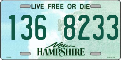 NH license plate 1368233
