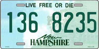 NH license plate 1368235