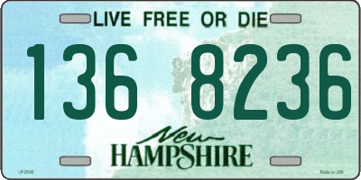 NH license plate 1368236