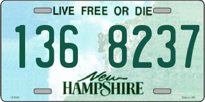 NH license plate 1368237