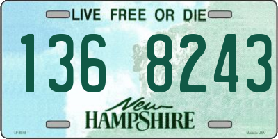 NH license plate 1368243