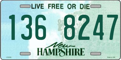 NH license plate 1368247