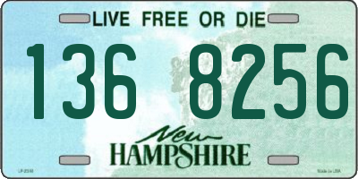 NH license plate 1368256