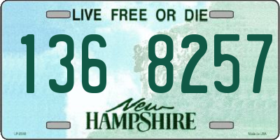 NH license plate 1368257