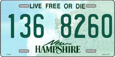 NH license plate 1368260