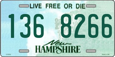 NH license plate 1368266