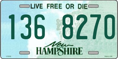 NH license plate 1368270