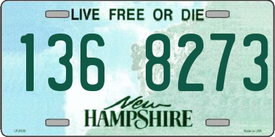 NH license plate 1368273