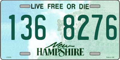 NH license plate 1368276