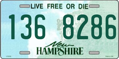 NH license plate 1368286