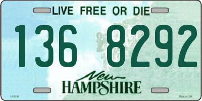 NH license plate 1368292