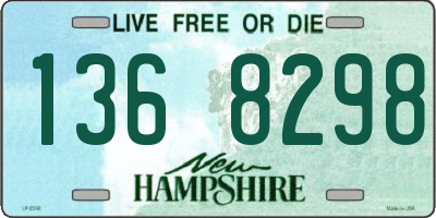 NH license plate 1368298