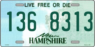 NH license plate 1368313