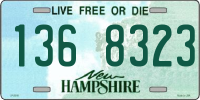 NH license plate 1368323