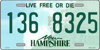 NH license plate 1368325