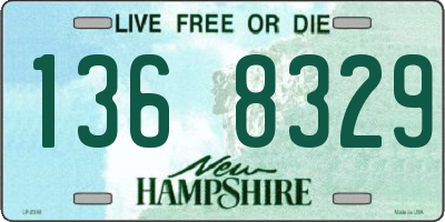 NH license plate 1368329