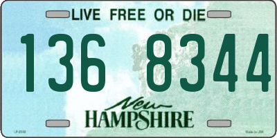 NH license plate 1368344