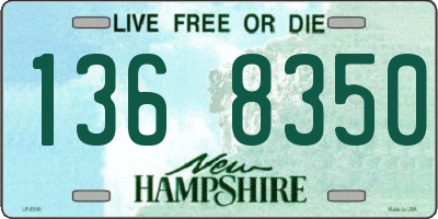 NH license plate 1368350