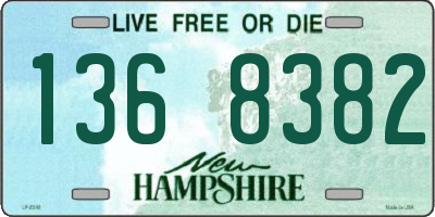 NH license plate 1368382