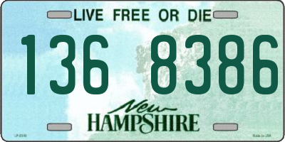 NH license plate 1368386