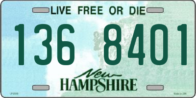 NH license plate 1368401
