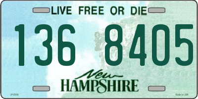 NH license plate 1368405