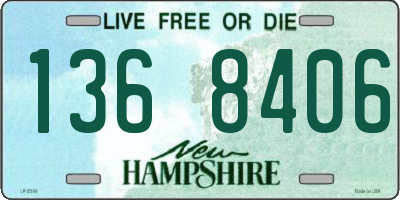 NH license plate 1368406
