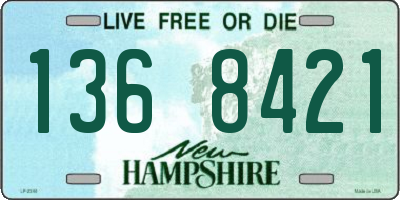 NH license plate 1368421