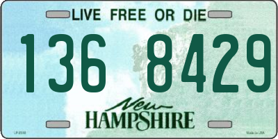 NH license plate 1368429
