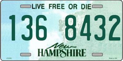 NH license plate 1368432