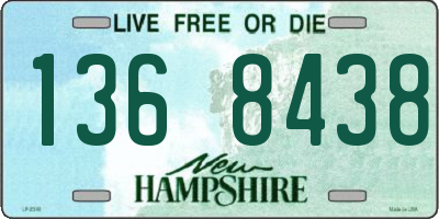 NH license plate 1368438