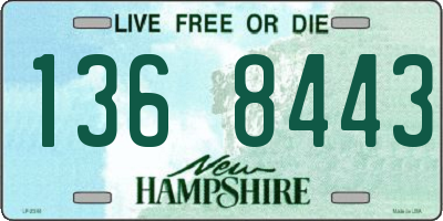 NH license plate 1368443