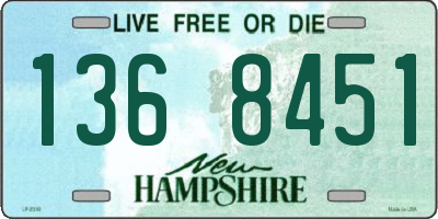 NH license plate 1368451