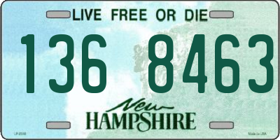NH license plate 1368463