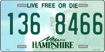 NH license plate 1368466