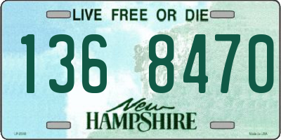 NH license plate 1368470