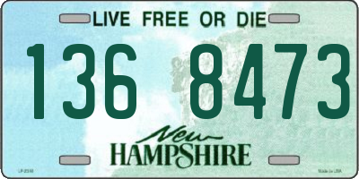 NH license plate 1368473
