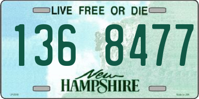 NH license plate 1368477