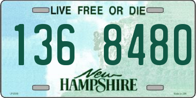 NH license plate 1368480