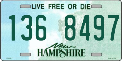 NH license plate 1368497