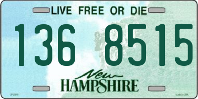 NH license plate 1368515