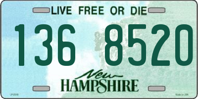 NH license plate 1368520