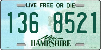 NH license plate 1368521
