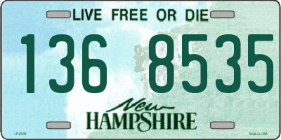 NH license plate 1368535
